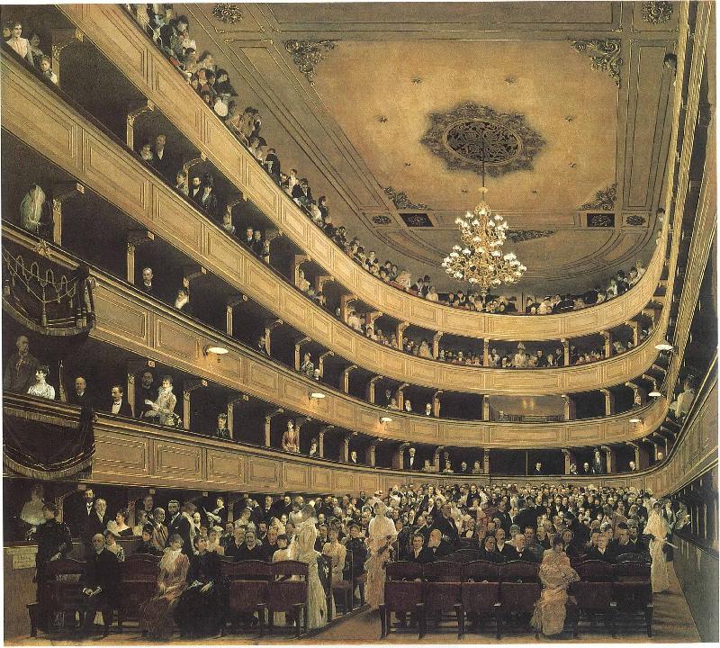 Gustav Klimt Zuschauerraum im Alten Burgtheater in Wien China oil painting art